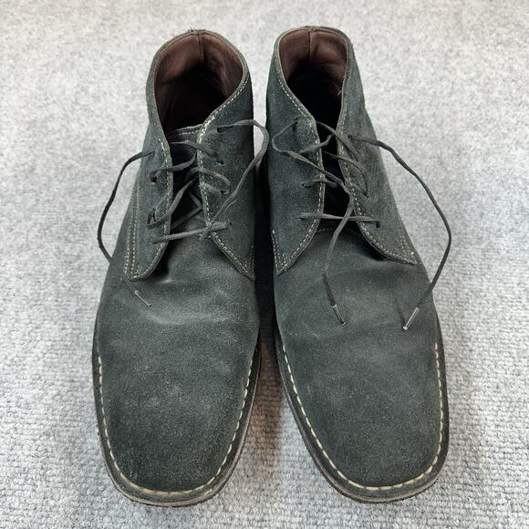 Johnson & Murphy Lambskin Runnell Blue Grey Crepe Sole Chukka Boots Size 13 main image 6